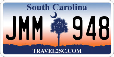 SC license plate JMM948