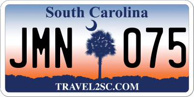 SC license plate JMN075