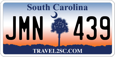 SC license plate JMN439