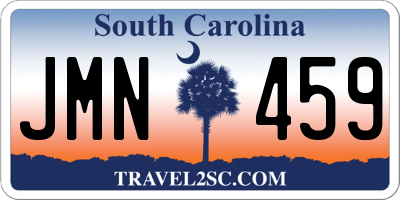 SC license plate JMN459