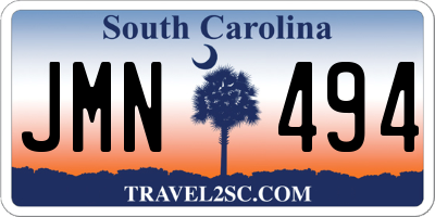 SC license plate JMN494