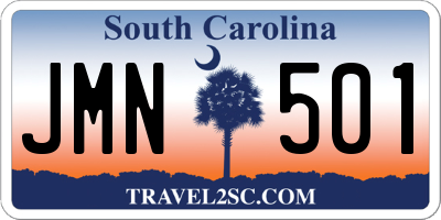 SC license plate JMN501
