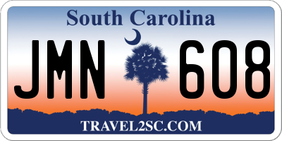 SC license plate JMN608