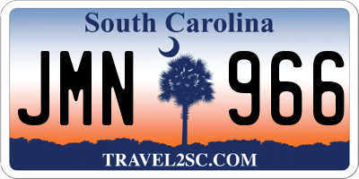 SC license plate JMN966