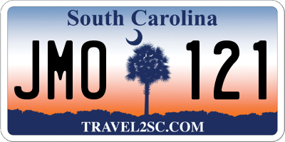 SC license plate JMO121