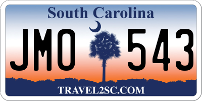 SC license plate JMO543