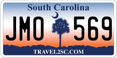 SC license plate JMO569