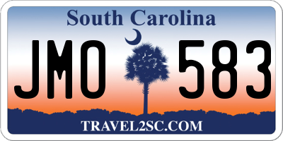 SC license plate JMO583