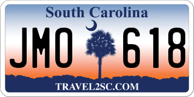 SC license plate JMO618