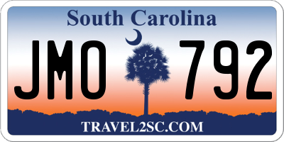 SC license plate JMO792