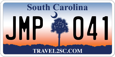 SC license plate JMP041