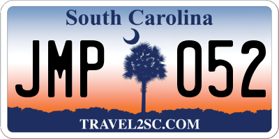 SC license plate JMP052