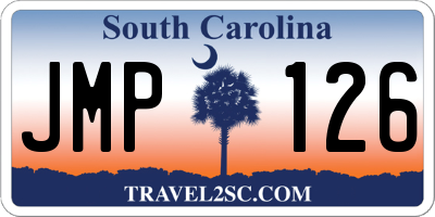 SC license plate JMP126