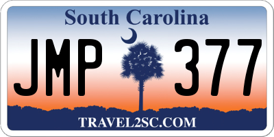 SC license plate JMP377