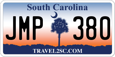 SC license plate JMP380