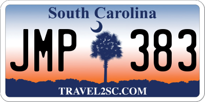 SC license plate JMP383