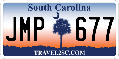 SC license plate JMP677