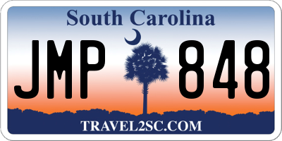 SC license plate JMP848