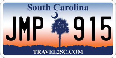 SC license plate JMP915