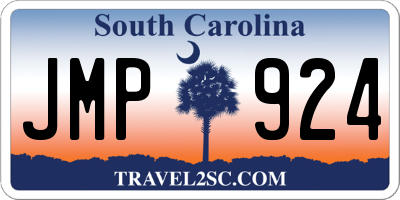SC license plate JMP924