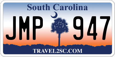 SC license plate JMP947