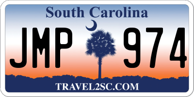 SC license plate JMP974