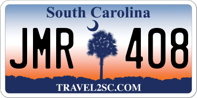 SC license plate JMR408