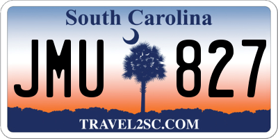 SC license plate JMU827