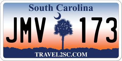 SC license plate JMV173