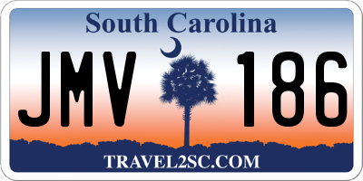 SC license plate JMV186
