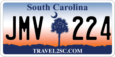 SC license plate JMV224