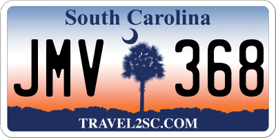SC license plate JMV368