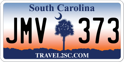 SC license plate JMV373