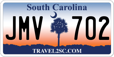 SC license plate JMV702