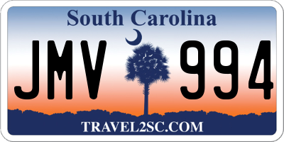 SC license plate JMV994