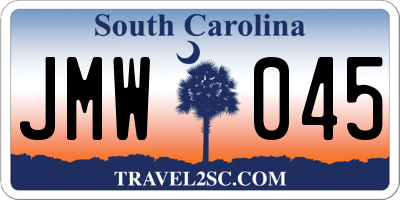SC license plate JMW045
