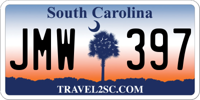 SC license plate JMW397