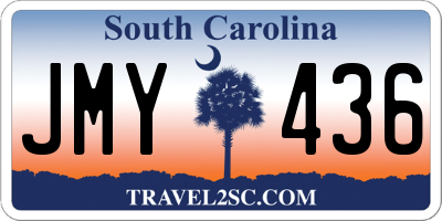 SC license plate JMY436