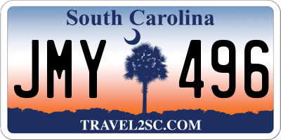 SC license plate JMY496