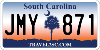 SC license plate JMY871