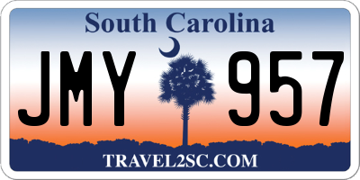 SC license plate JMY957