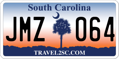 SC license plate JMZ064