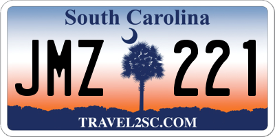 SC license plate JMZ221