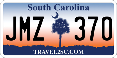 SC license plate JMZ370