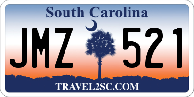 SC license plate JMZ521