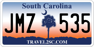 SC license plate JMZ535
