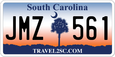 SC license plate JMZ561