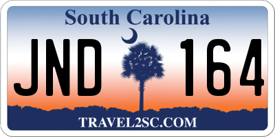 SC license plate JND164