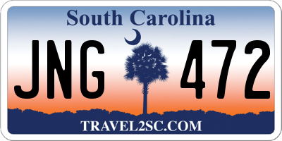 SC license plate JNG472