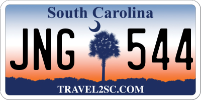 SC license plate JNG544